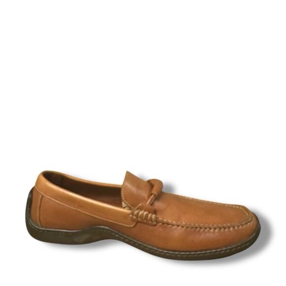 Donald J Pliner Eleo Driving Loafers Shoes Horsebit Moc Toe Brown Leather Sz 9.5 - Picture 5 of 16